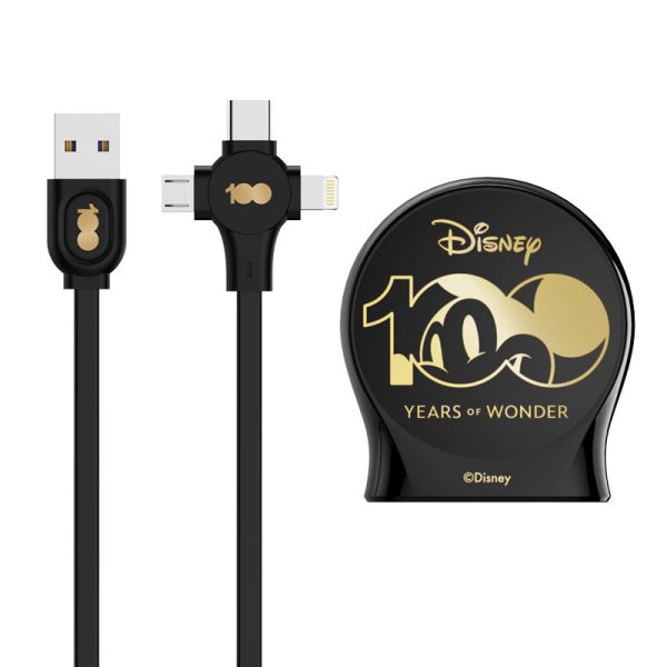 Cabo 3 em 1 Disney Preto | Händz